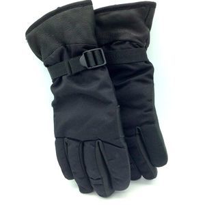 ENPROTEX GLOVES Mens L Deerskin Leather Palm Suede Black Thinsulate Motorcycle